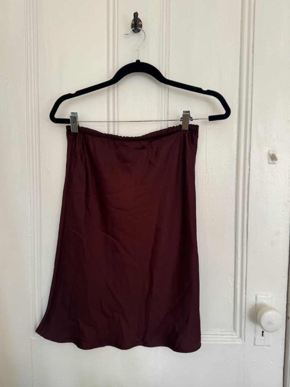 Brown midi skirt